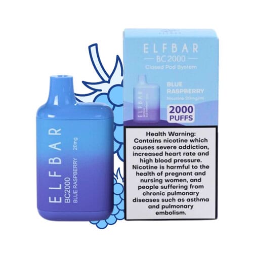 Elfbar Blue Raspberry - 2000 puffs